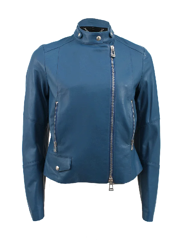 Deal Dash Asymmetric Zip Leather Jacket
