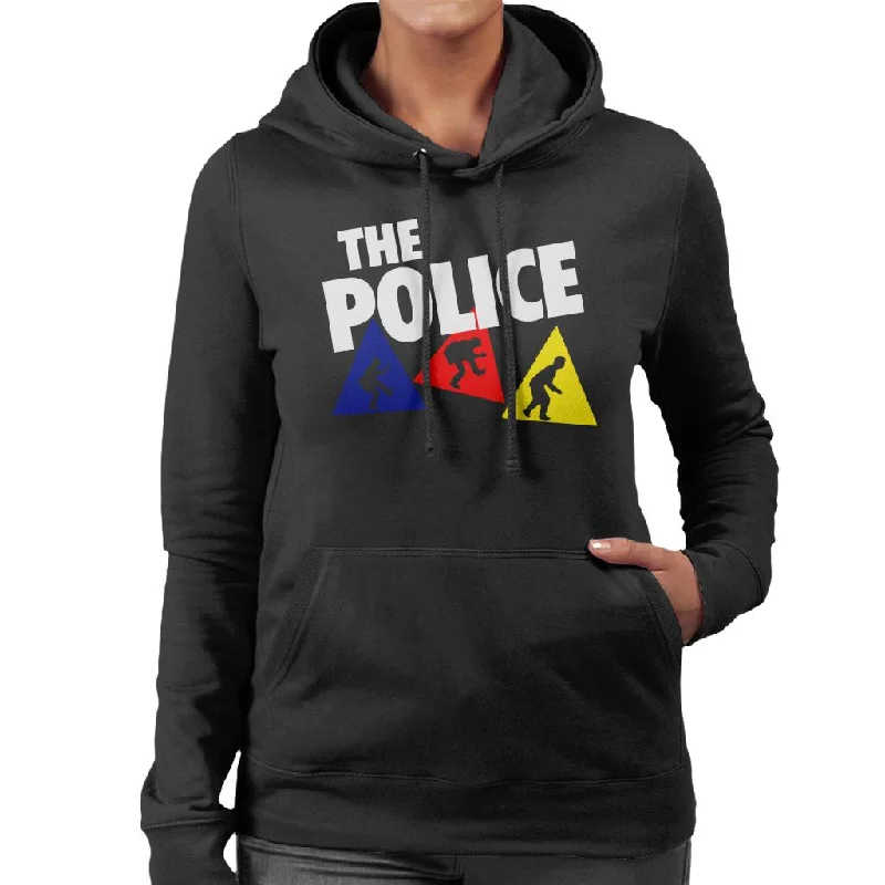Online Exclusive The Police Triangles With Logo Women's Hooded Sweatshirt
