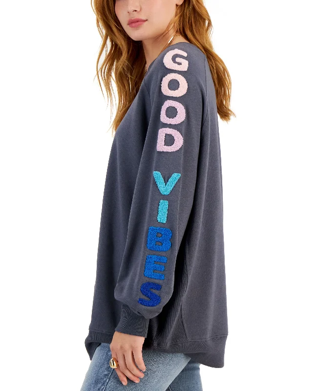 Value Deals Juniors' Good Vibes Sweatshirt