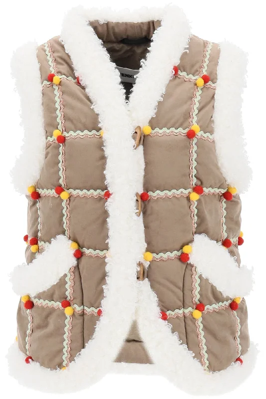 Don't Wait Folk Keptar Down Jacket  - Marrone