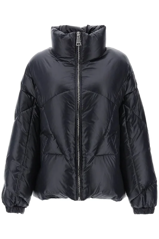 Fantastic Offers Moon Shiny Short Down Jacket  - Nero