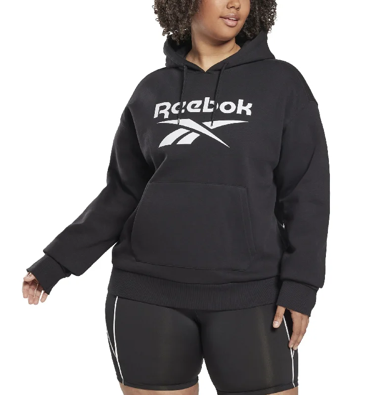 Take Advantage Reebok Plus Size Identity Logo Fleece Hoodie