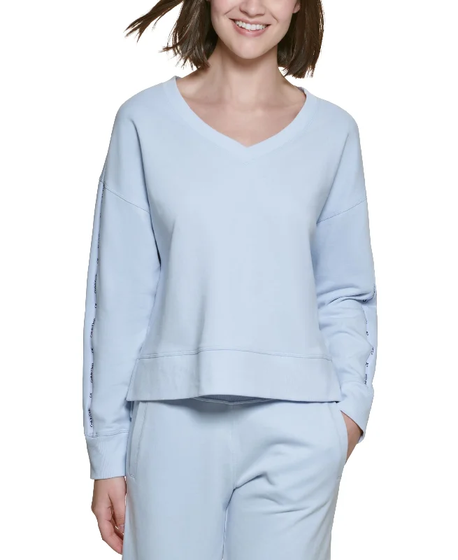 Extra Savings Calvin Klein Performance Womens V Neck High Low Sweatshirt