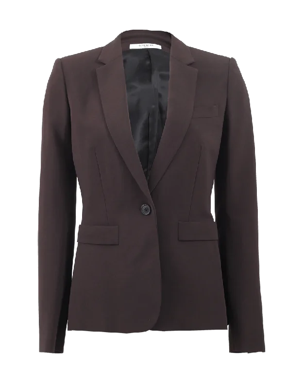 Take Advantage One Button Fitted Blazer