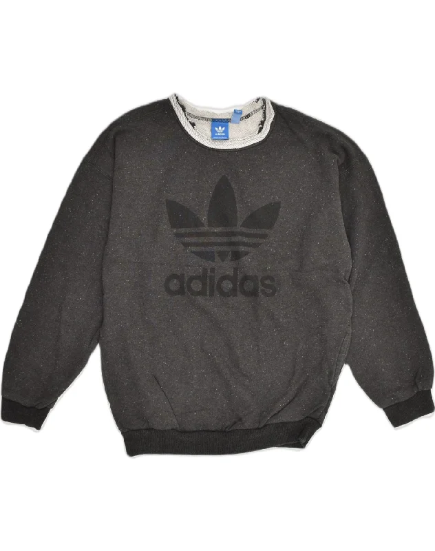 Limited Time Offer ADIDAS Womens Graphic Sweatshirt Jumper UK 6 XS Grey Cotton