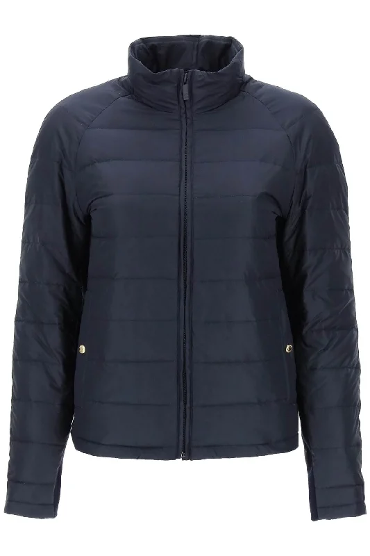 Mega Sale Quilted Puffer Jacket With 4-bar Insert  - Blu