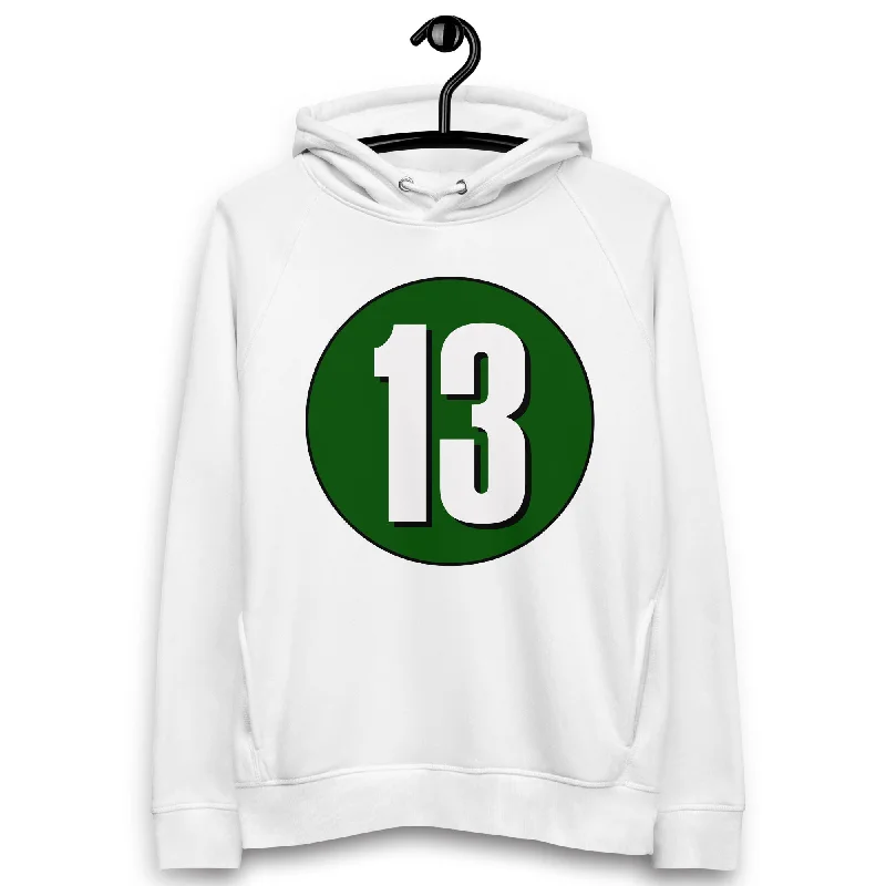Exclusive Offers Unisex pullover hoodie: White on Hunter Green 13