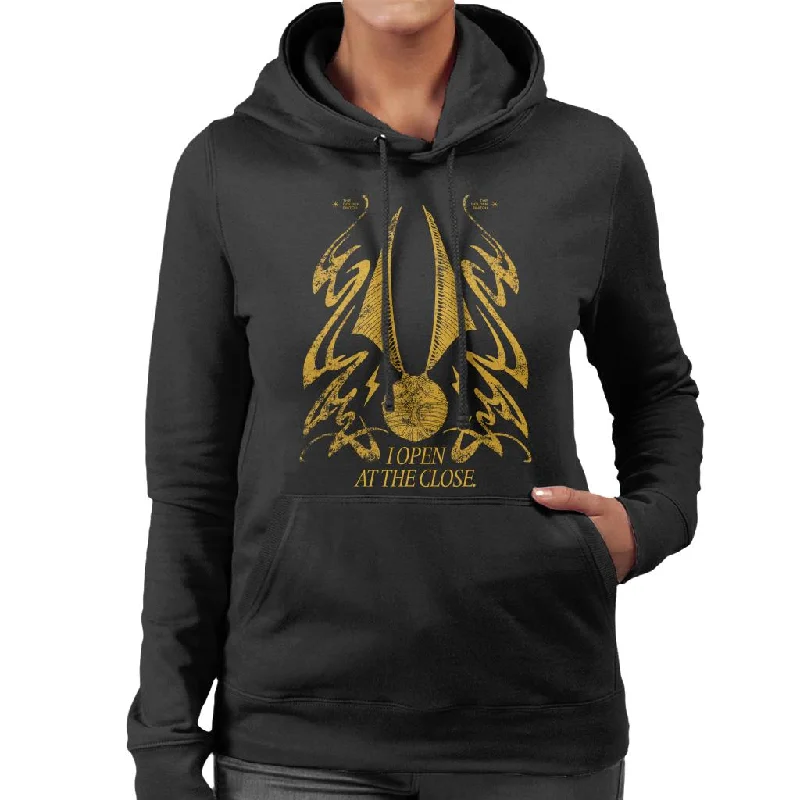 Steals and Deals Harry Potter Golden Snitch I Open At The Close Women's Hooded Sweatshirt