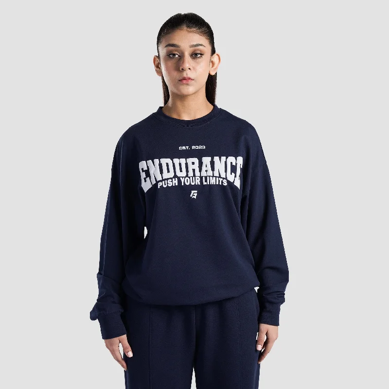 Super Sale Endurance Oversized SweatShirt (Navy)
