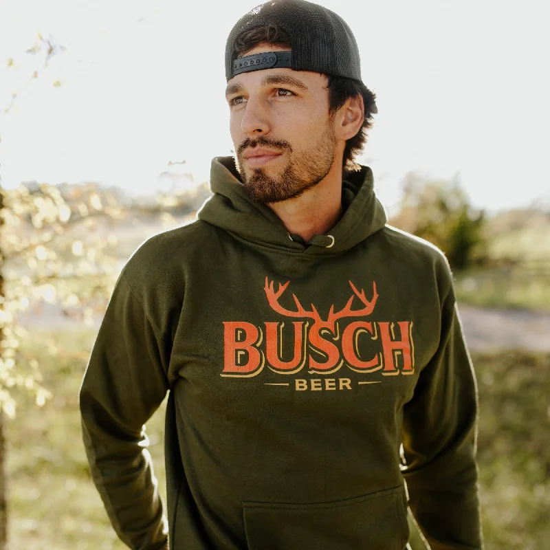 Friends and Family Sale Busch Beer Antlers Hoodie