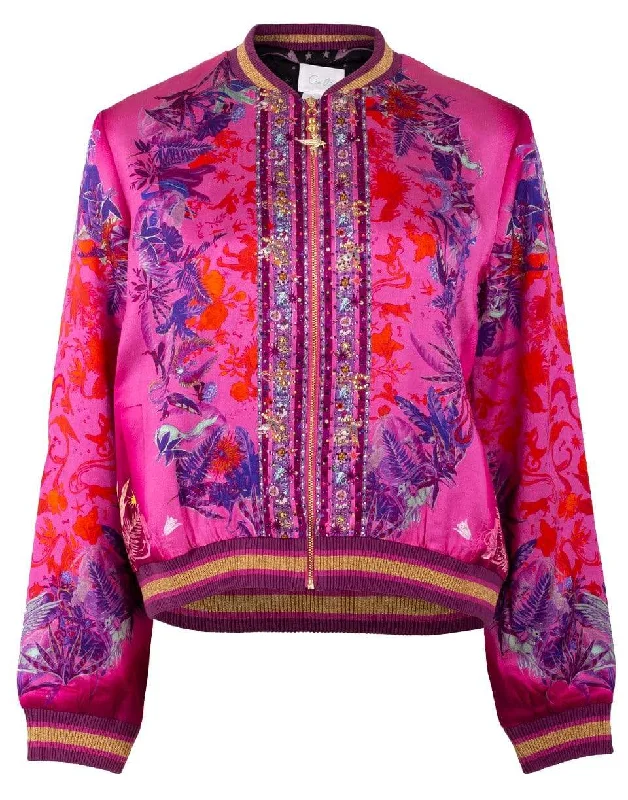 New Markdowns Tropic of Neon Bomber Jacket