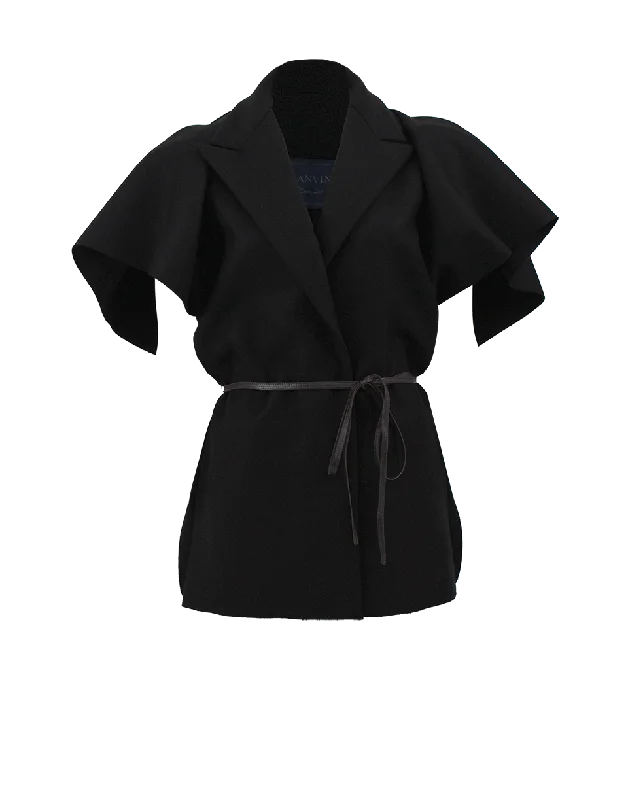 Referral Discount Snap Front Caplet with Belt