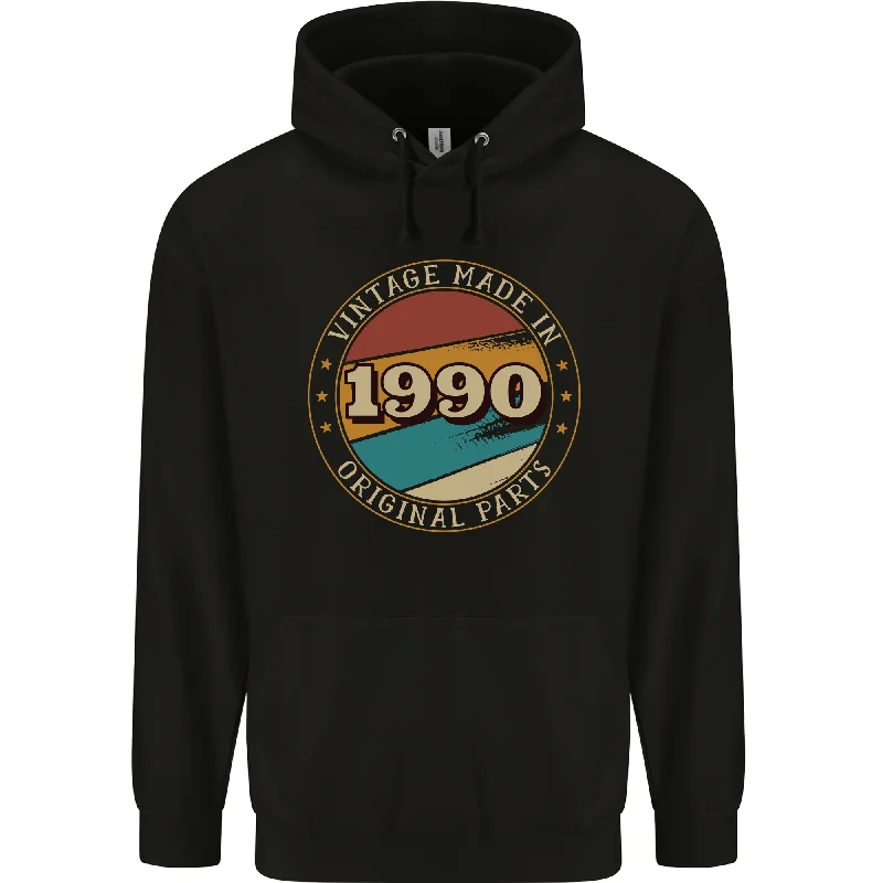 Year-End Sale 34th Birthday  Vintage Made In 1990 Mens 80% Cotton Hoodie