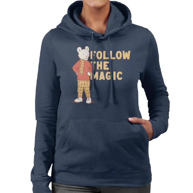 Bargain Blast Rupert Follow The Magic Adventure Women's Hooded Sweatshirt