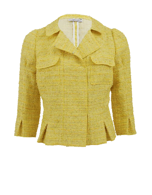 Big Discounts One Pocket Tweed Jacket