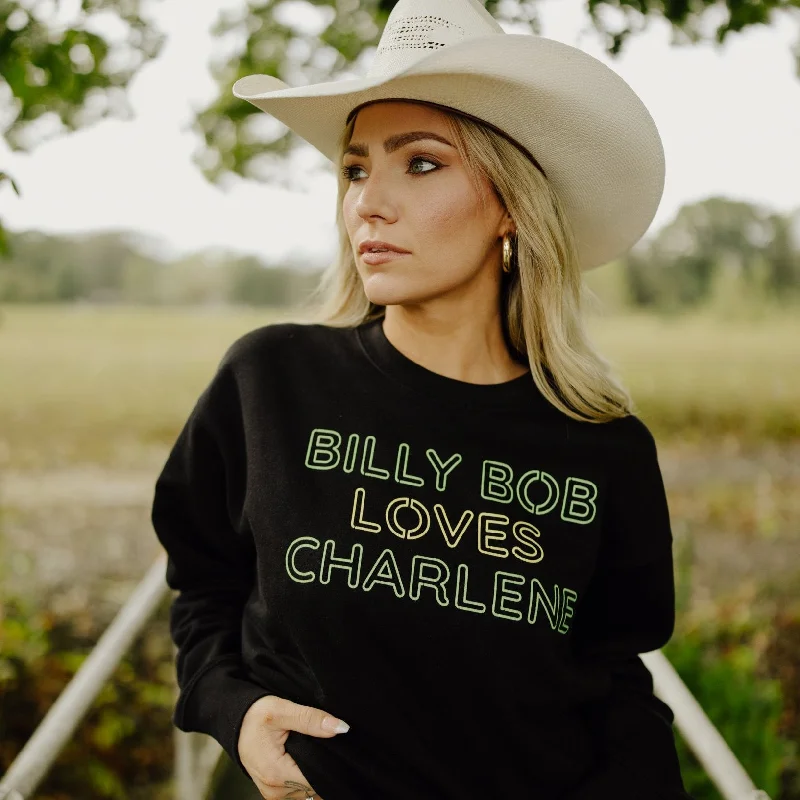 Major Savings Billy Bob Loves Charlene Crewneck Sweatshirt