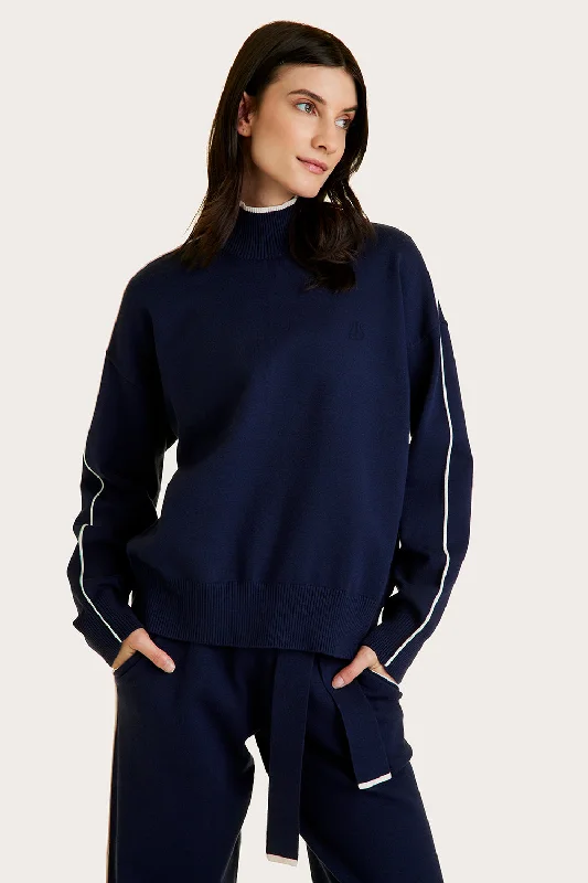 Early Bird Discount Framed Knit Mock Neck