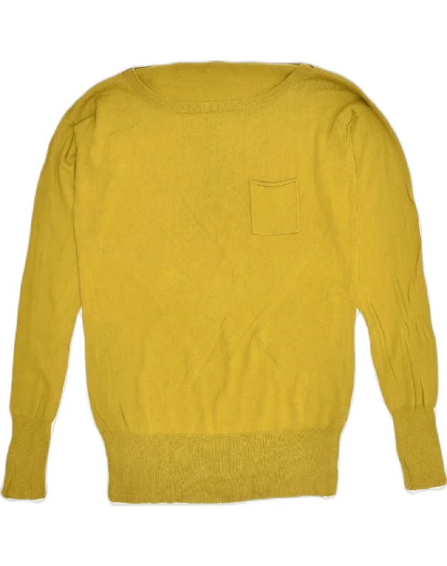 YEAR-End Clearance J. CREW Womens Boat Neck Jumper Sweater UK 4 XS Green Cotton