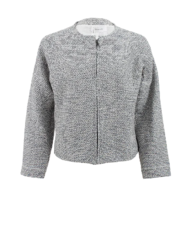 Super Savings Front Zip Round Jacket