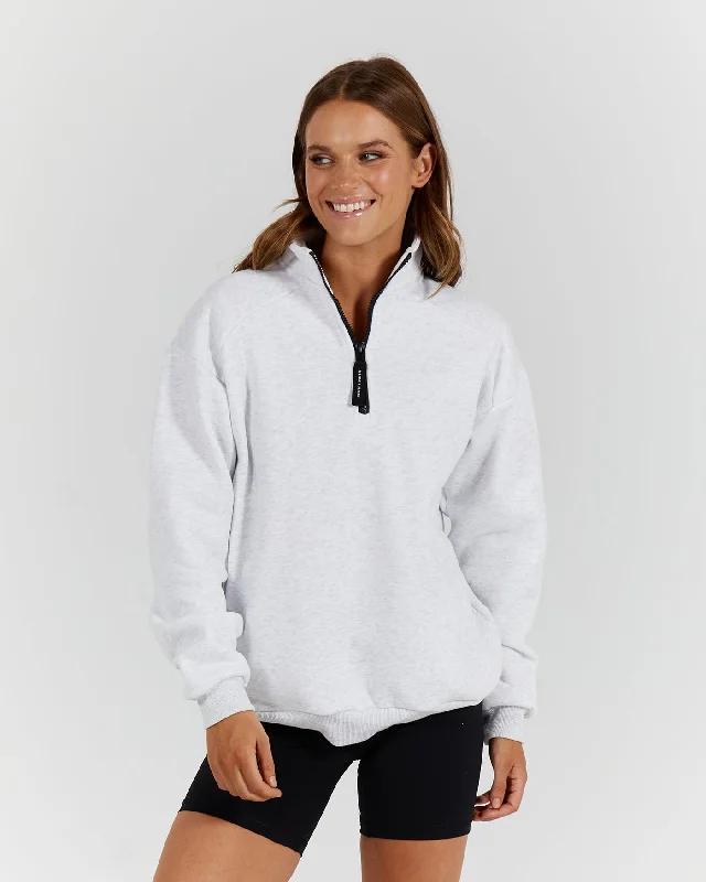 Exclusive Offers Muscle Republic | Sports 1/4 Zip Jumper - Snow Grey