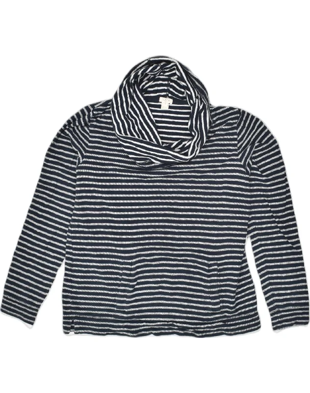 Today’s Special J. CREW Womens Roll Neck Sweatshirt Jumper UK 14 Medium Navy Blue Striped Today’s Special J. CREW Womens Roll Neck Sweatshirt Jumper UK 14 Medium Navy Blue Striped