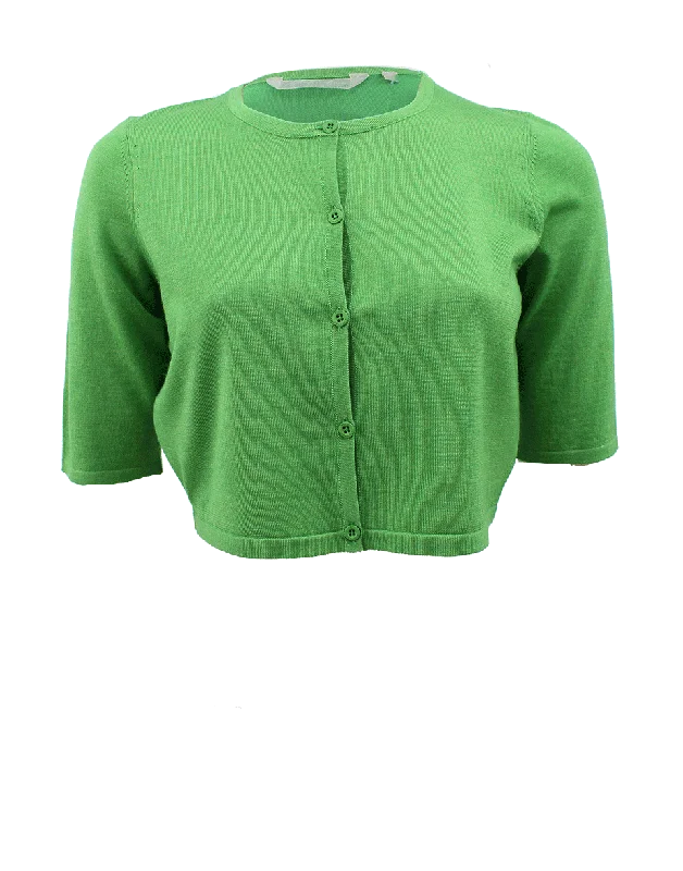 Price Drop Crewneck Button Down Bolero