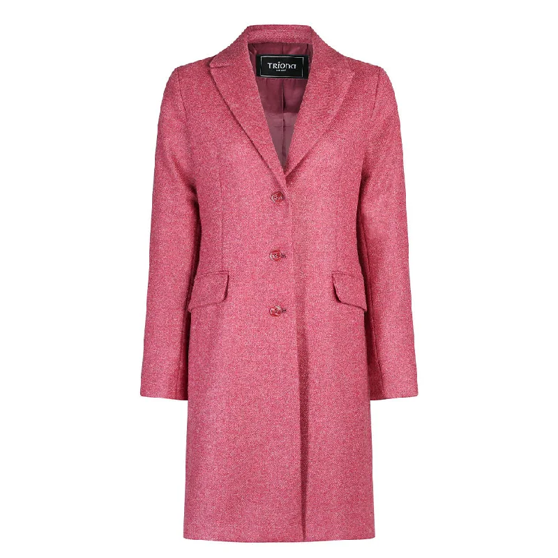 Sneak Peek Sale Rose Aisling Donegal Tweed Knee Coat