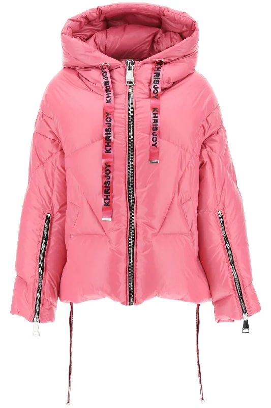 Doorbuster Deal Khris Iconic Shiny Puffer Jacket  - Rosa