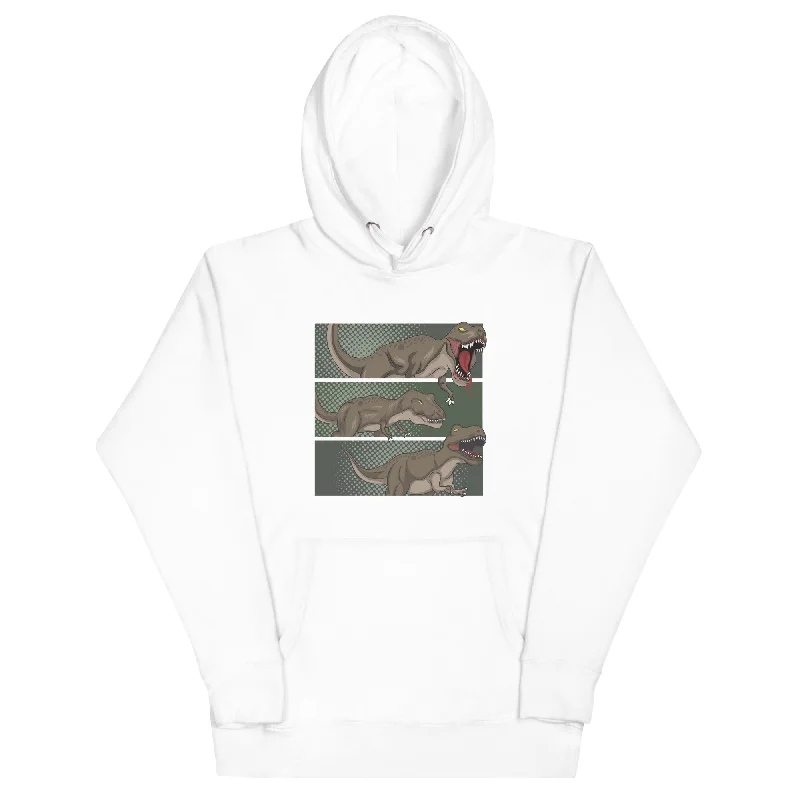 Exclusive Preview T-Rex Comic Strip - Adult Dinosaur Hoodie