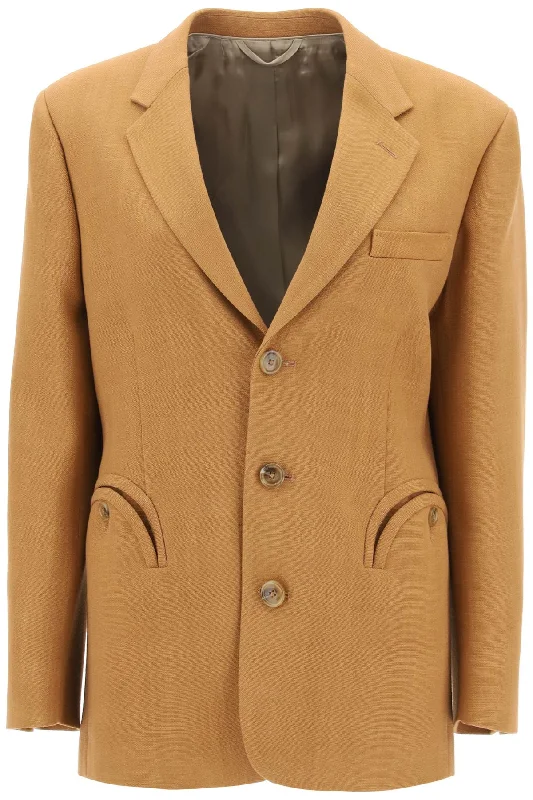 Fantastic Offers Santana Peanut Nana Single-breasted Jacket  - Orange