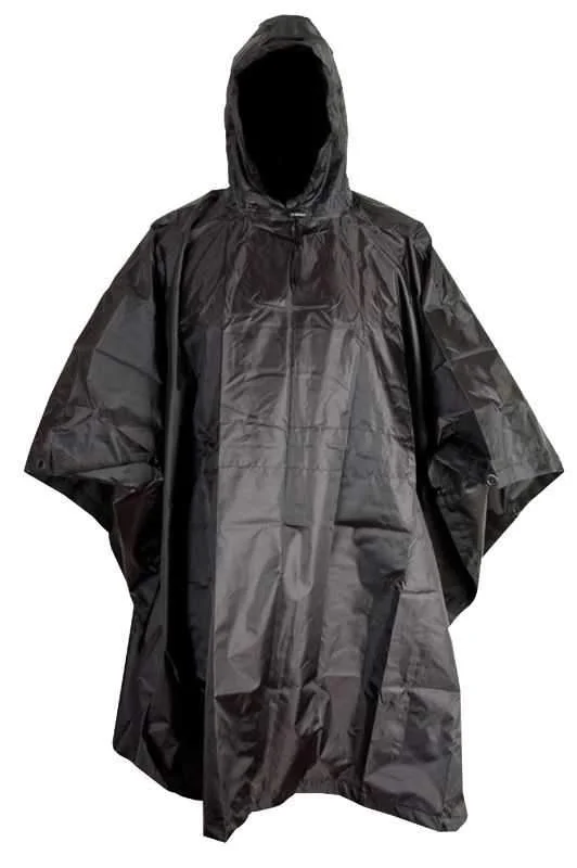 Limited Availability Kombat UK US Style Poncho - Black