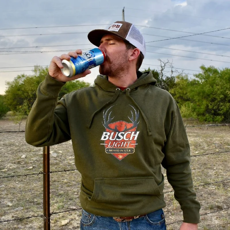 Super Deal Busch Light Retro Mount Hoodie