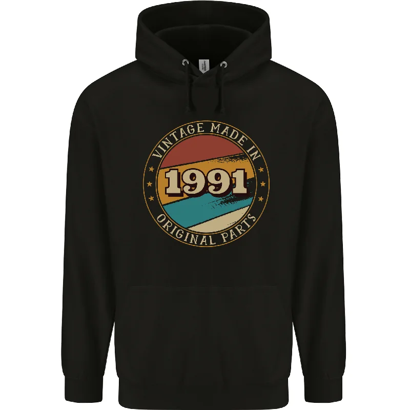New Arrival 33rd Birthday  Vintage Made In 1991 Mens 80% Cotton Hoodie