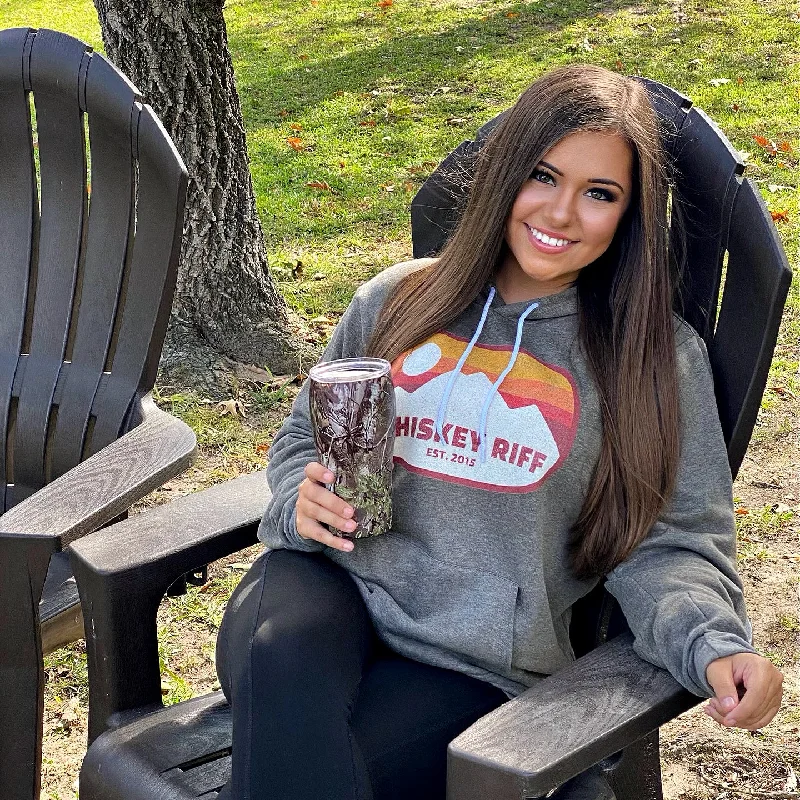 YEAR-End Sale Whiskey Riff Mountains Hoodie