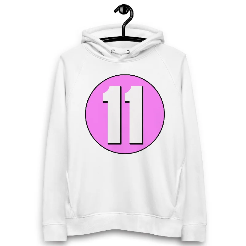 Unmissable Offer Unisex pullover hoodie: White on Pink 11