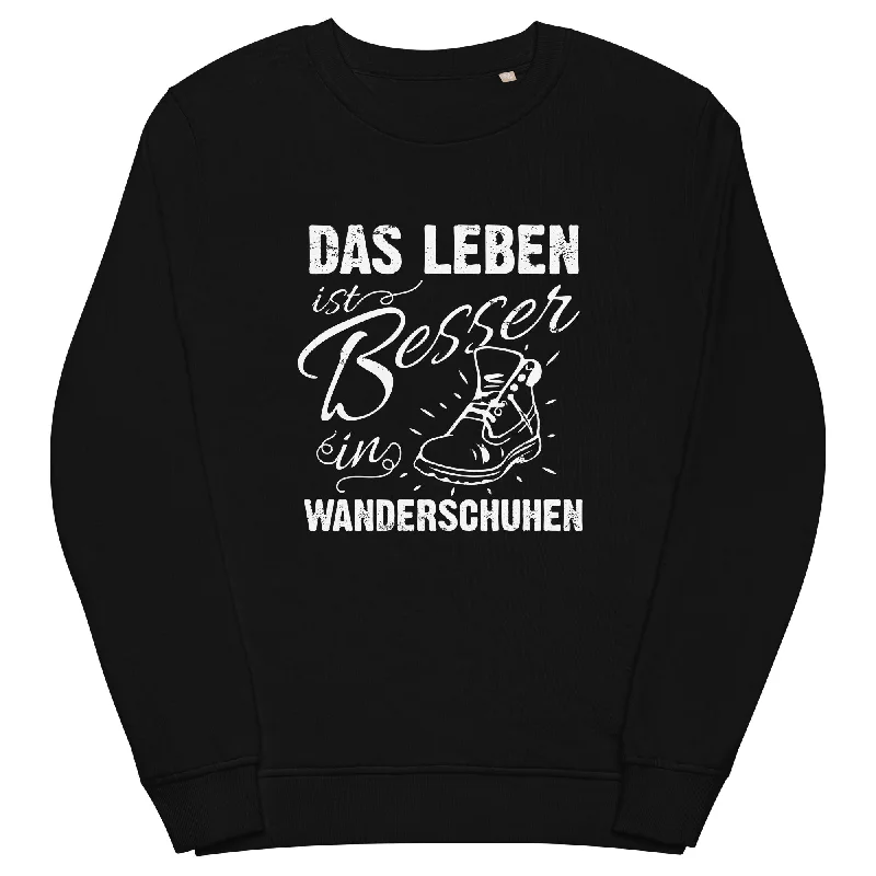 Holiday Sale Leben besser in Wanderschuhen - Unisex Premium Organic Sweatshirt