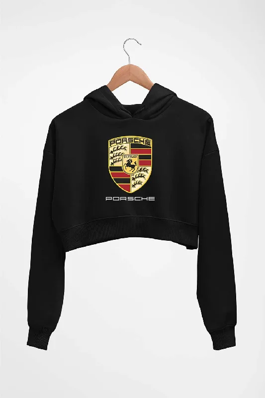 Take Advantage Porsche Logo Crop HOODIE FOR WOMEN
