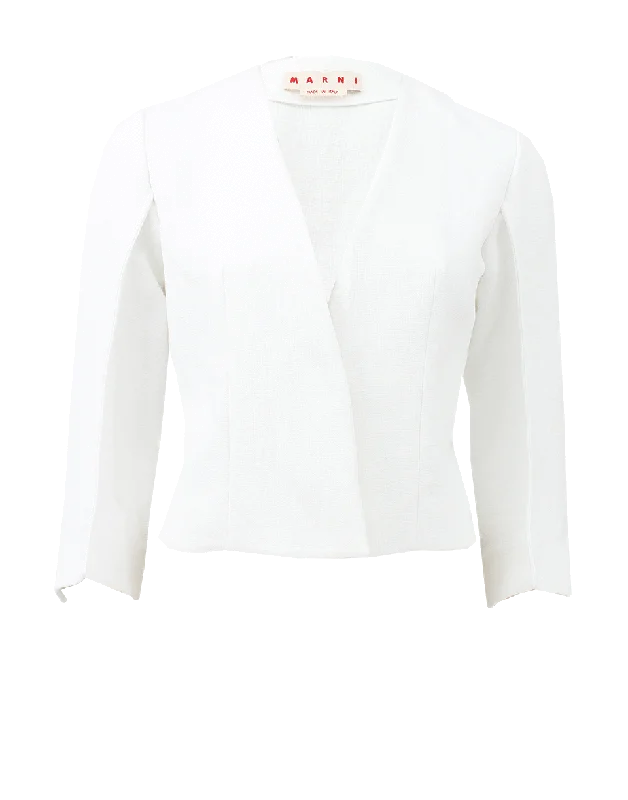 Overstock Three-Quarter Sleeve Jacket