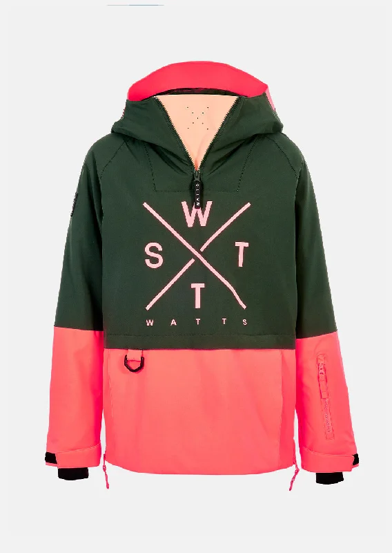 Super Sale Veste de ski X-Metodg - Vert Sapin & Rose Fluo