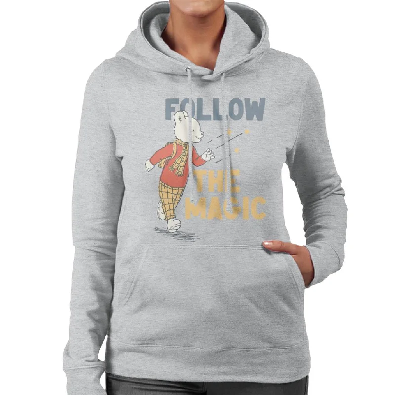 Hurry In Rupert Follow The Magic Women's Hooded Sweatshirt