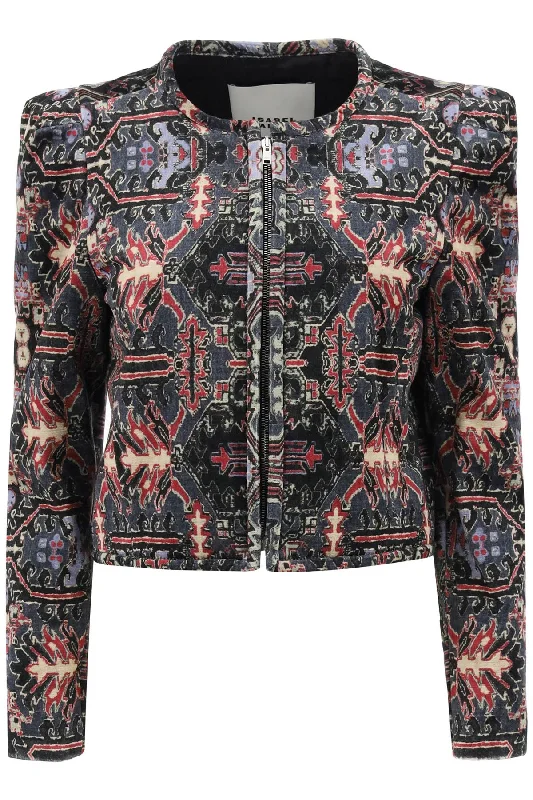 Super Deal Valian Cropped Jacket  - Multicolor