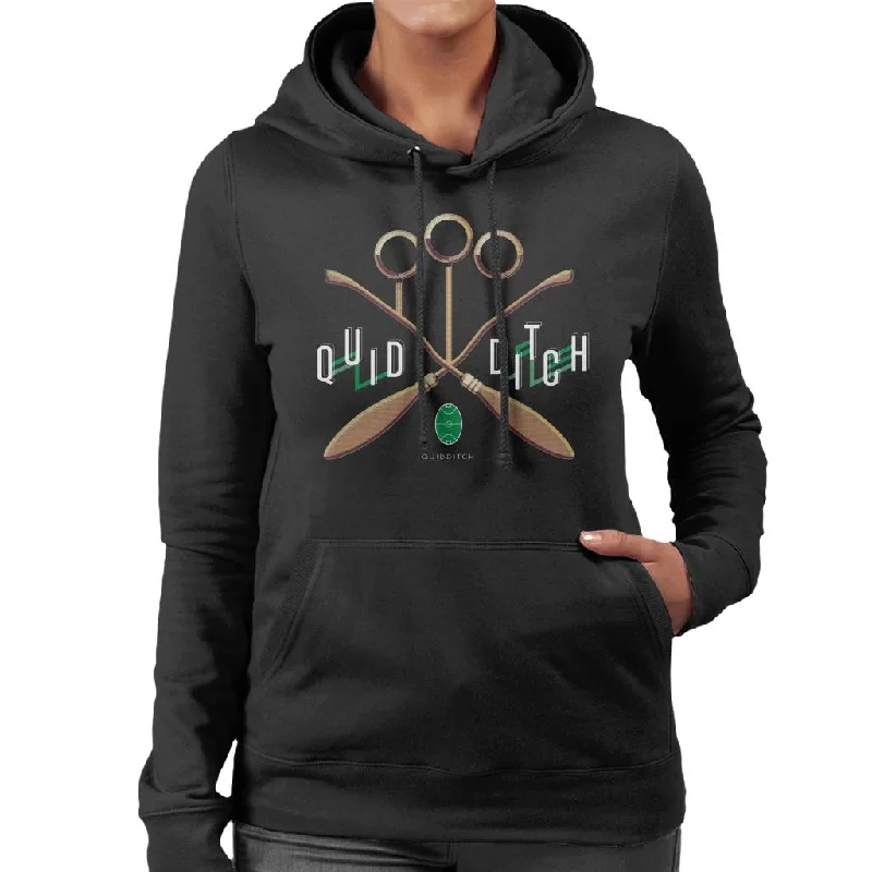 Unbeatable Prices Harry Potter Quidditch Goalposts Women's Hooded Sweatshirt