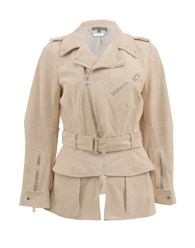Buy More, Save More Belted Suede Jacket