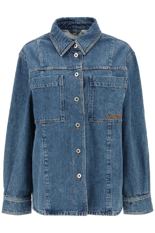 Grand Opening Sale 'bensen' Denim Overshirt  - Blue