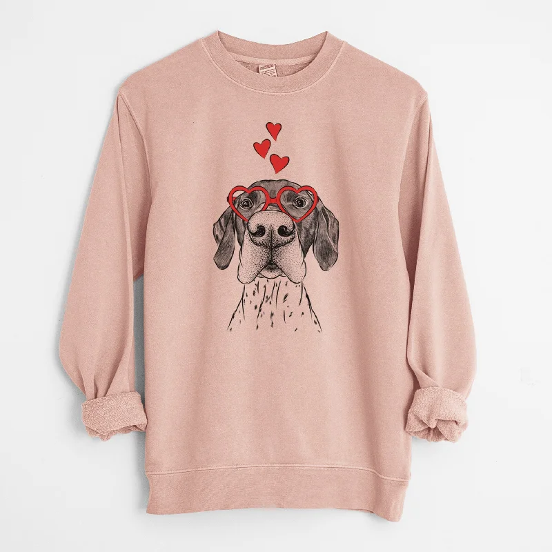 Year-End Sale Valentine Booze the German Shorthaired Pointer - Unisex Pigment Dyed Crew Sweatshirt Year-End Sale Valentine Booze the German Shorthaired Pointer - Unisex Pigment Dyed Crew Sweatshirt