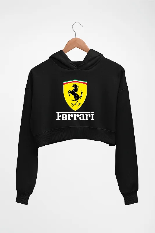 Exclusive Savings Ferrari Crop HOODIE FOR WOMEN