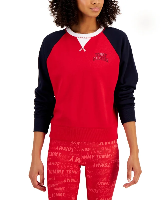 Seasonal Sale Women's Colorblocked Crewneck Sweatshirt