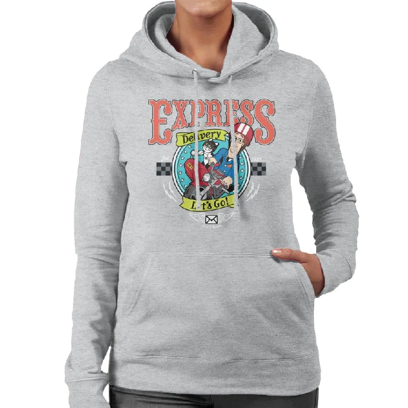 Shop and Save Postman Pat Express Delivery Lets Go Women's Hooded Sweatshirt