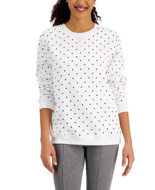 Midnight Madness Karen Scott Simple Dot Sweatshirt