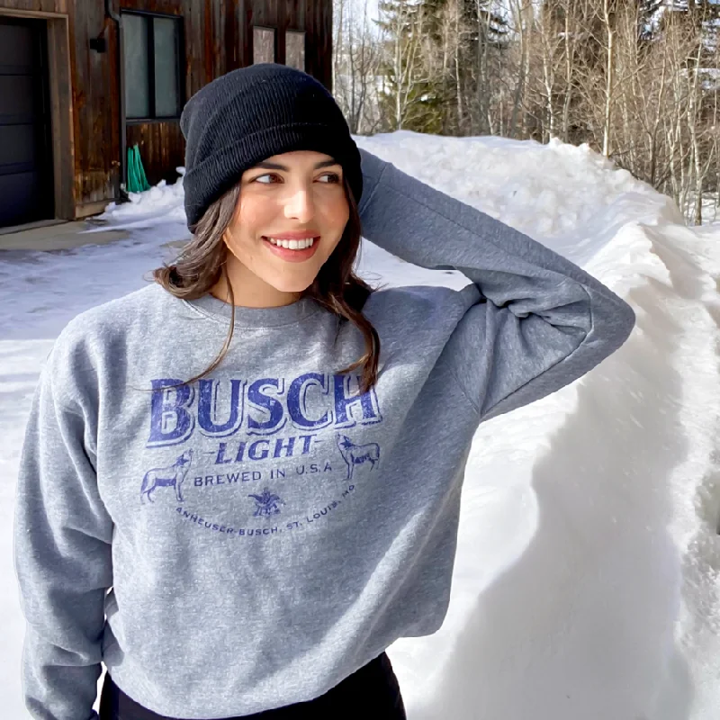 Final Markdown Busch Light Wolf Pack Crewneck Sweatshirt